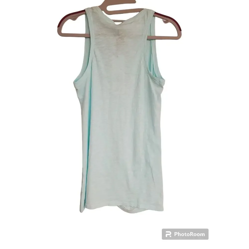 NEW NWT Bobi Teal Tank Top with Front Knot | Size X-Small - Picture 3 of 9